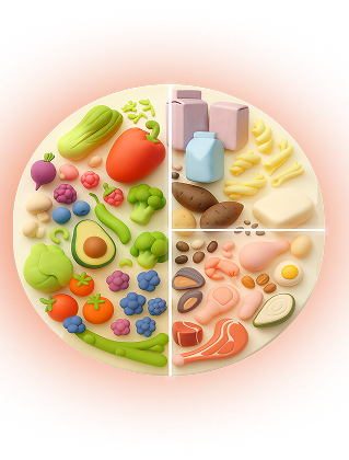 «Здоровая тарелка» для беременной с сахарным диабетом